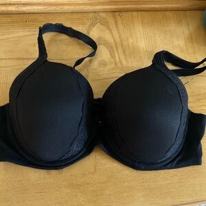 Soma Black Lace Trim Bra